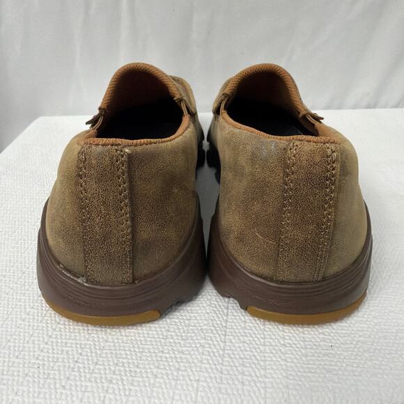 Twisted X Shoes Mens Size 7 M Crossover Slip On EVA Bomber Casual Brown Leather - Picture 6 of 11
